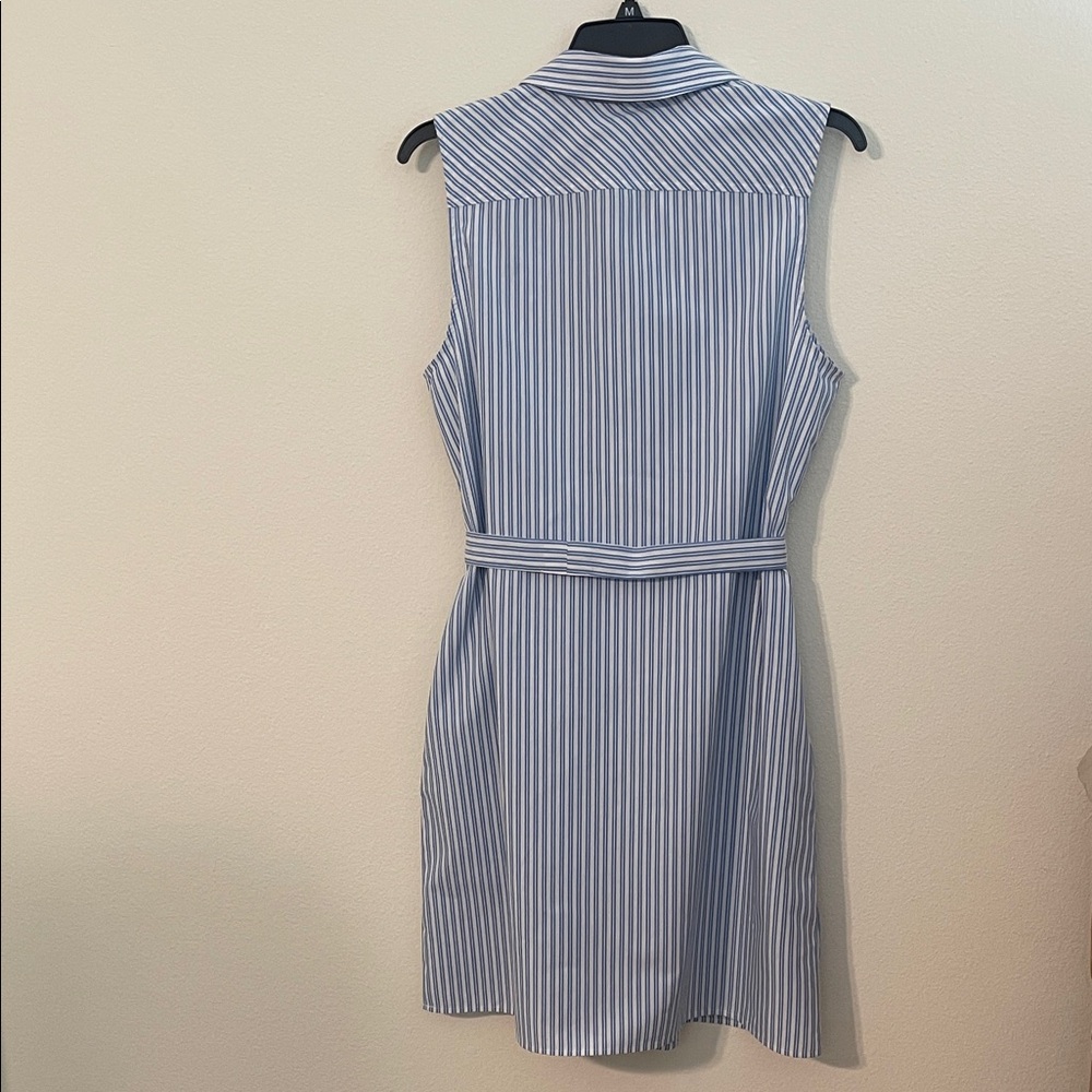 NWT Tommy Hilfiger Blue & White Striped Shirt Dress - Picture 5 of 15